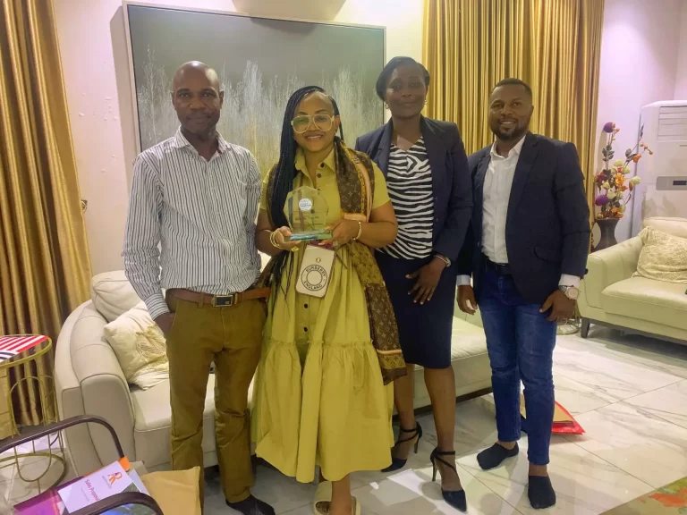 Mercy Aigbe Presents Award to Akorite, Jets to Maldives on Luxury All-Expense Baecation